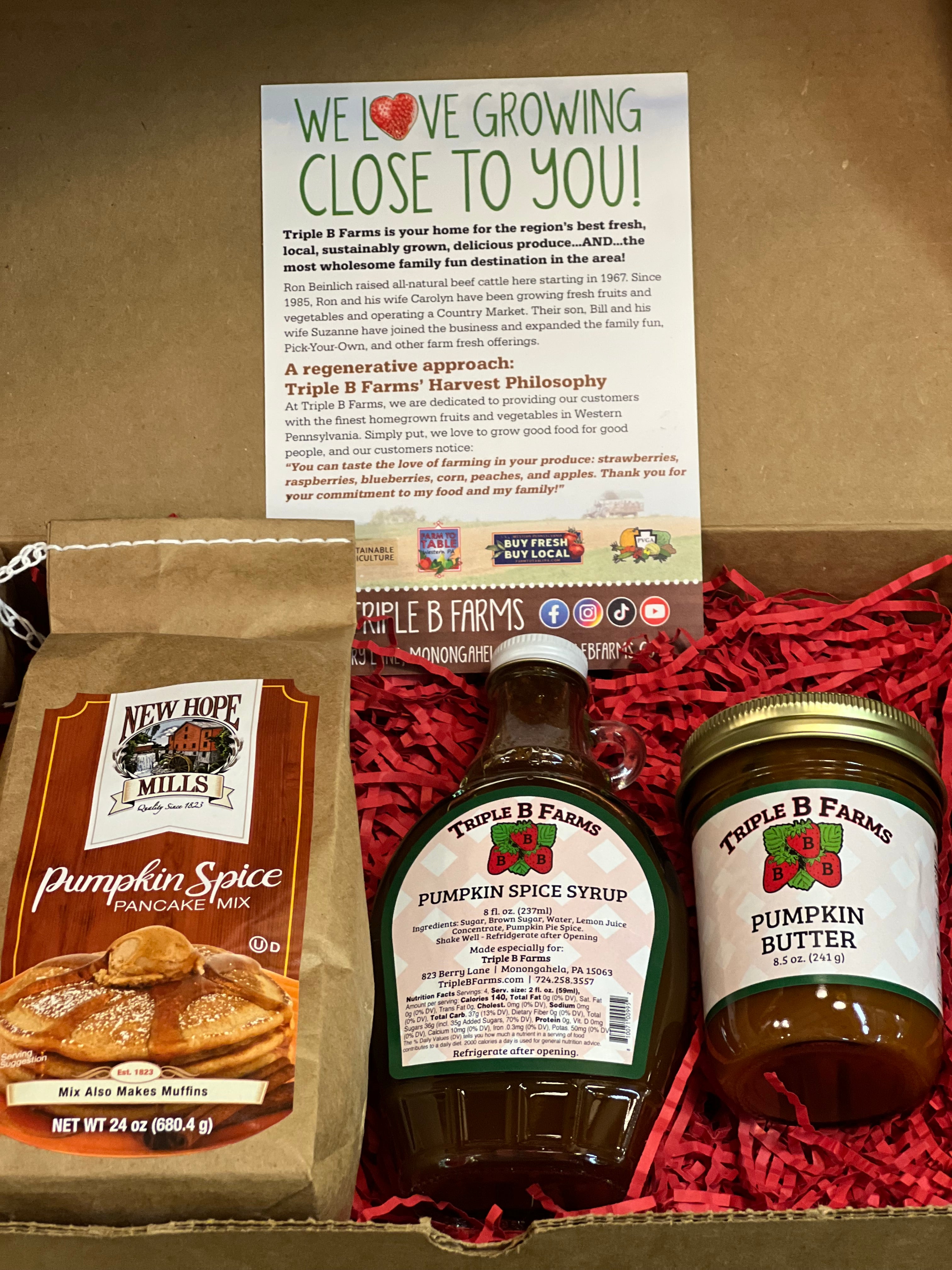 Pumpkin Spice Breakfast Gift Box – Triple B Farms