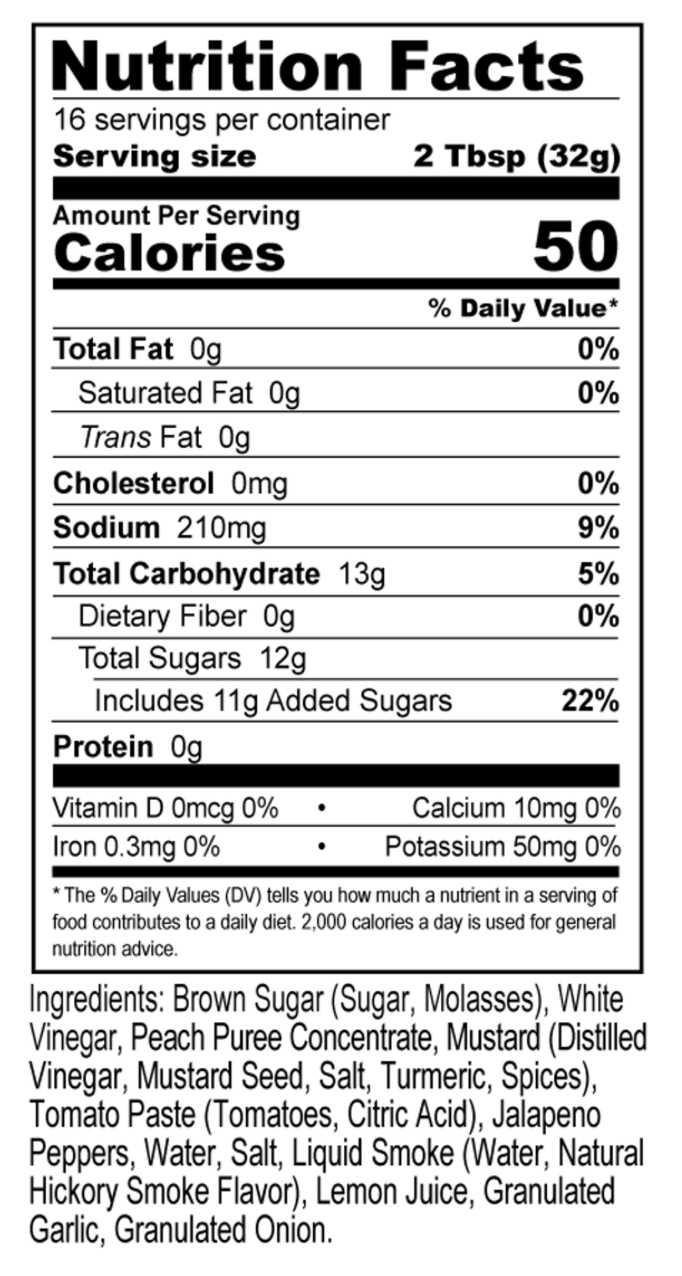 Angry Peach BBQ Sauce