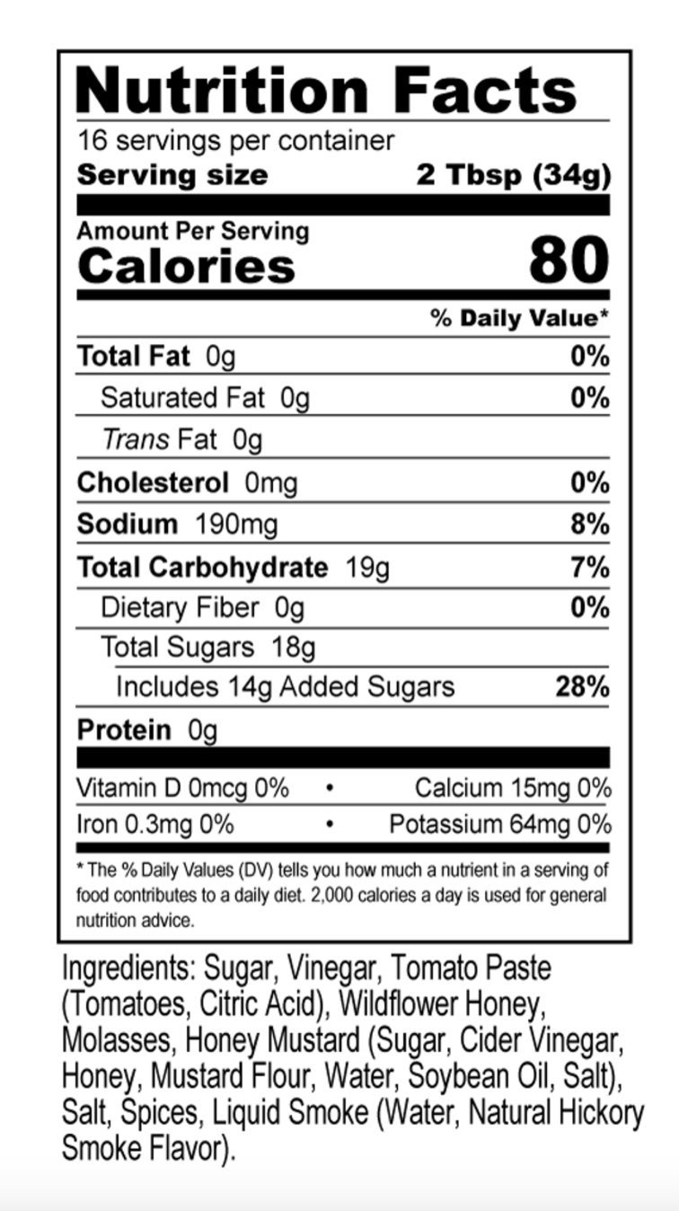 Sweet Honey BBQ Sauce