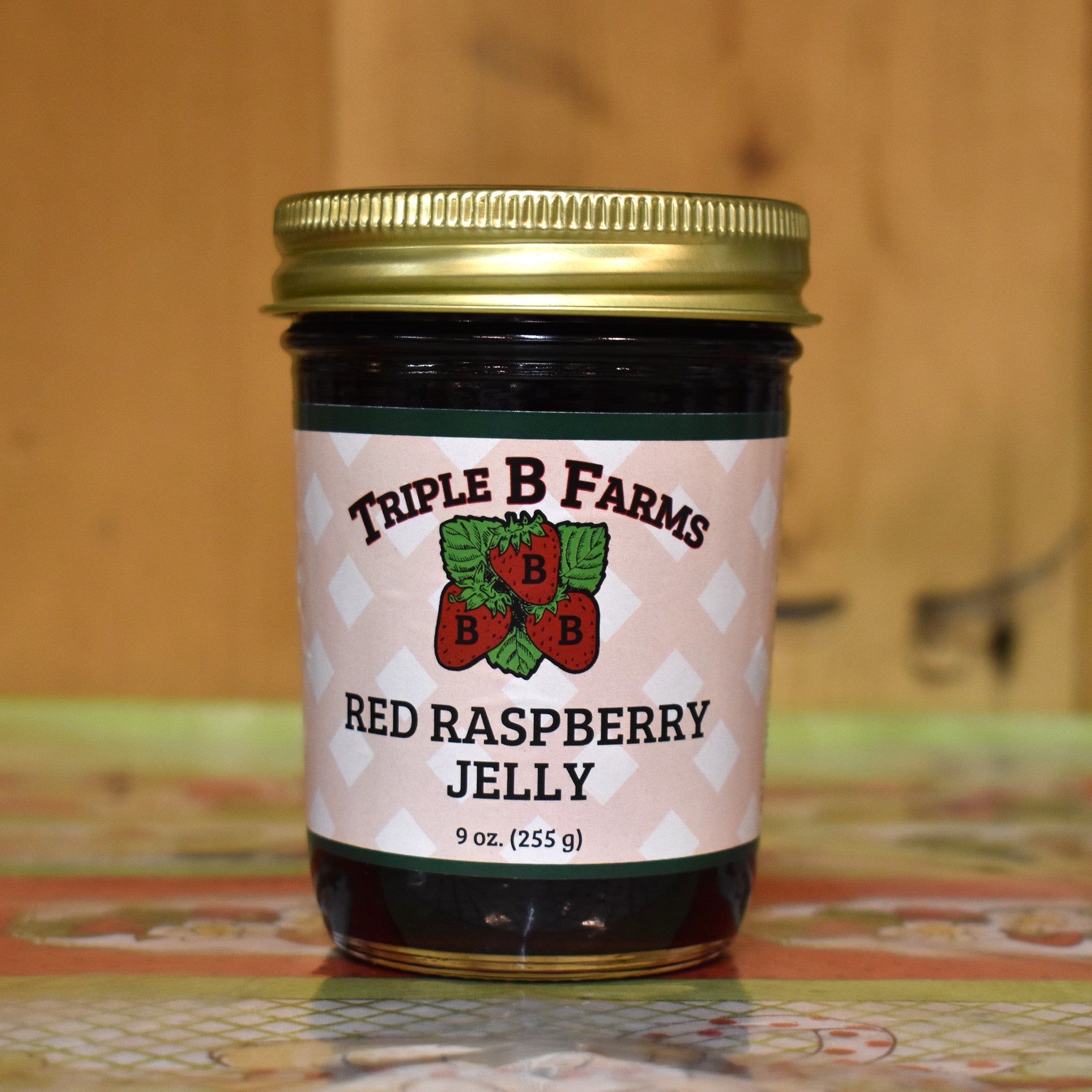 Red Raspberry Jelly Label Red Raspberry Jelly – Triple B Farms