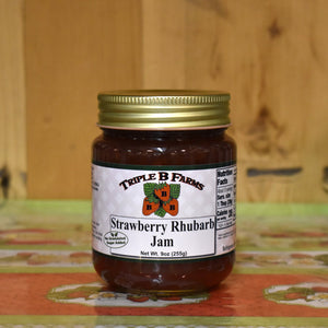 Strawberry Rhubarb Jam (No Sugar)